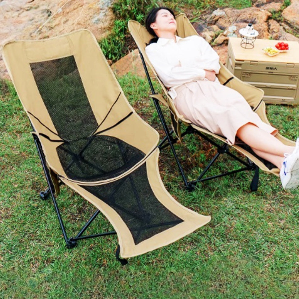 Chaise pliante de camping à maille ultra-légère portable