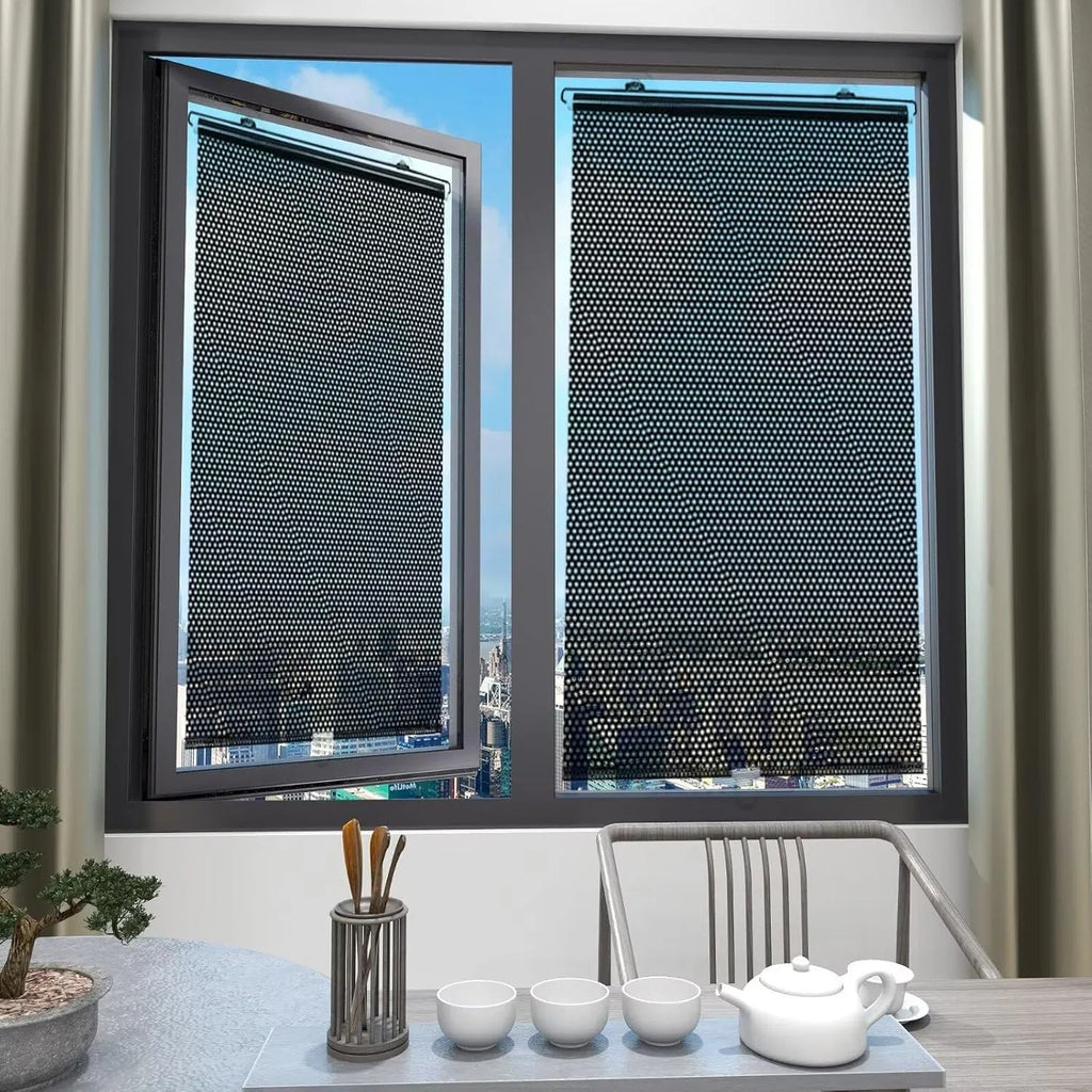 Shade de fenêtre avec 3 ventouses Isolation Blackout Blind Shade Couverture temporaire portable