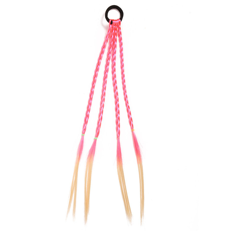 Série d'accessoires capillaires multicolores mignons et créatifs