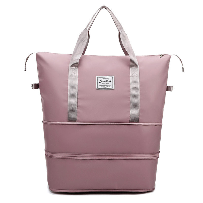 Sac de voyage Grande capacité Double expansion Portable Gym Sac à bagages étudiant Sto