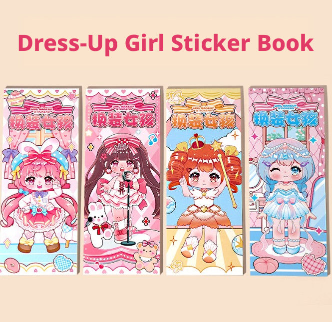 Robe fille Sticker Livre-Random Pattern-Paper-1 Livre