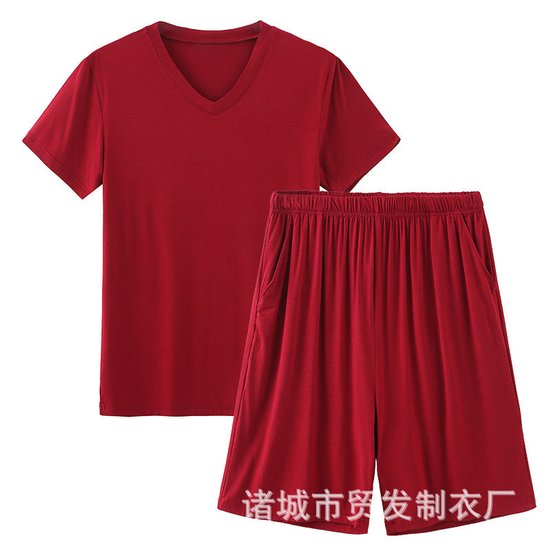 Pyjama modal Short d'été homme Manche courte