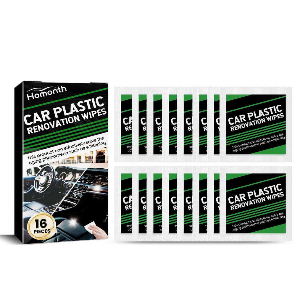 HOMONTH Automobile intérieur soins en plastique Wipes