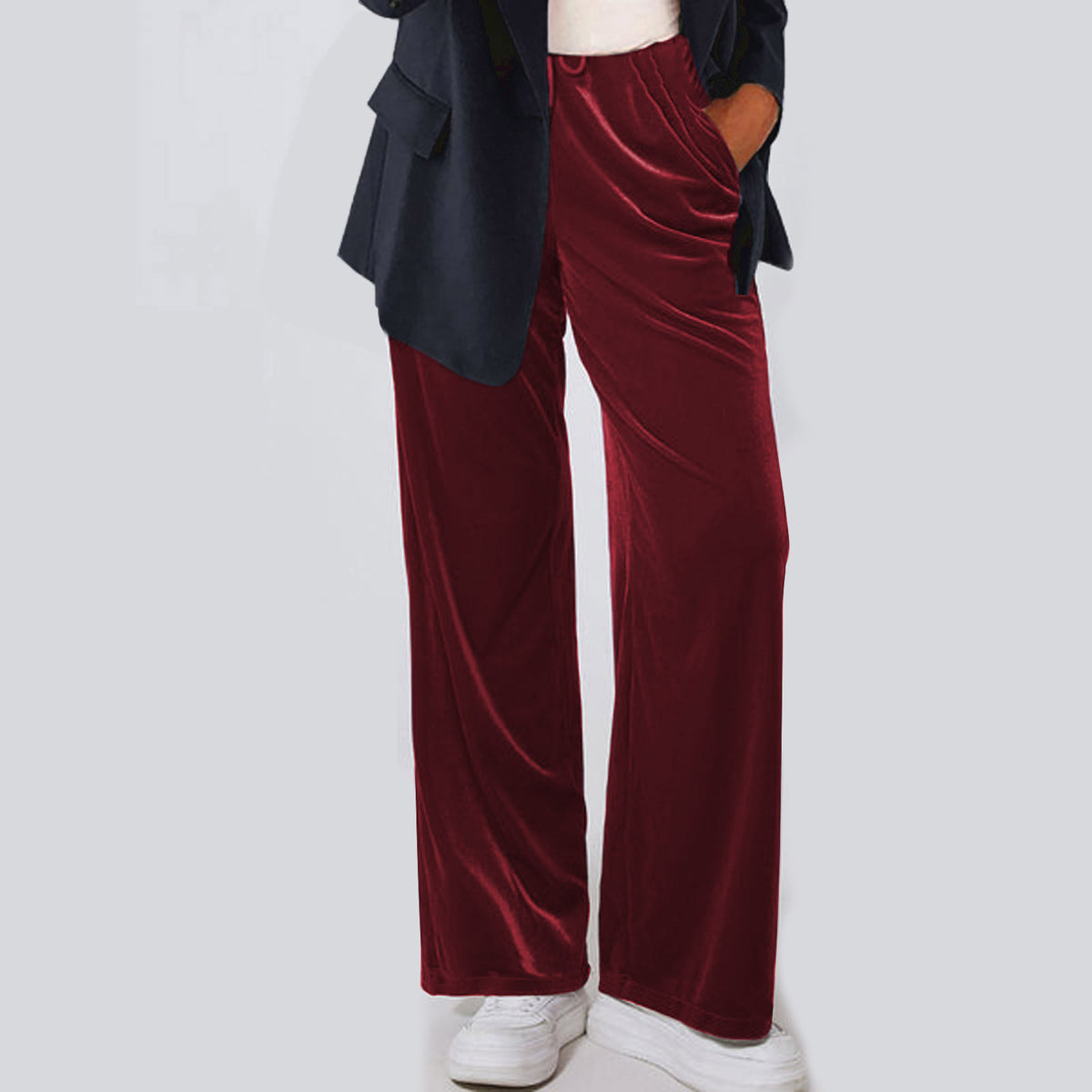 Straight-leg corduroy trousers for autumn