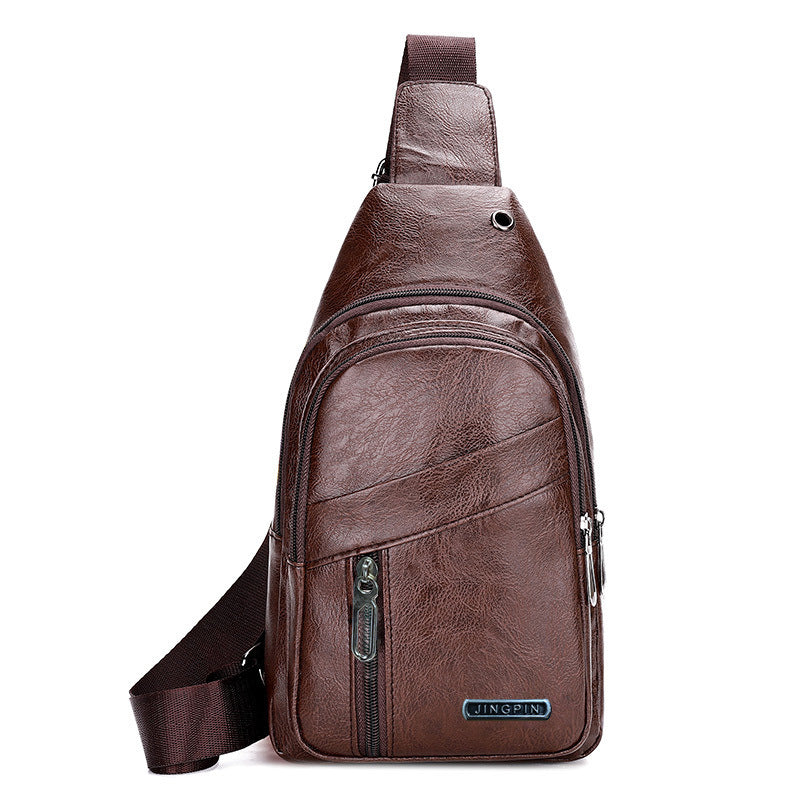 Sac à bandoulière multicouches de grande capacité étanche pour homme