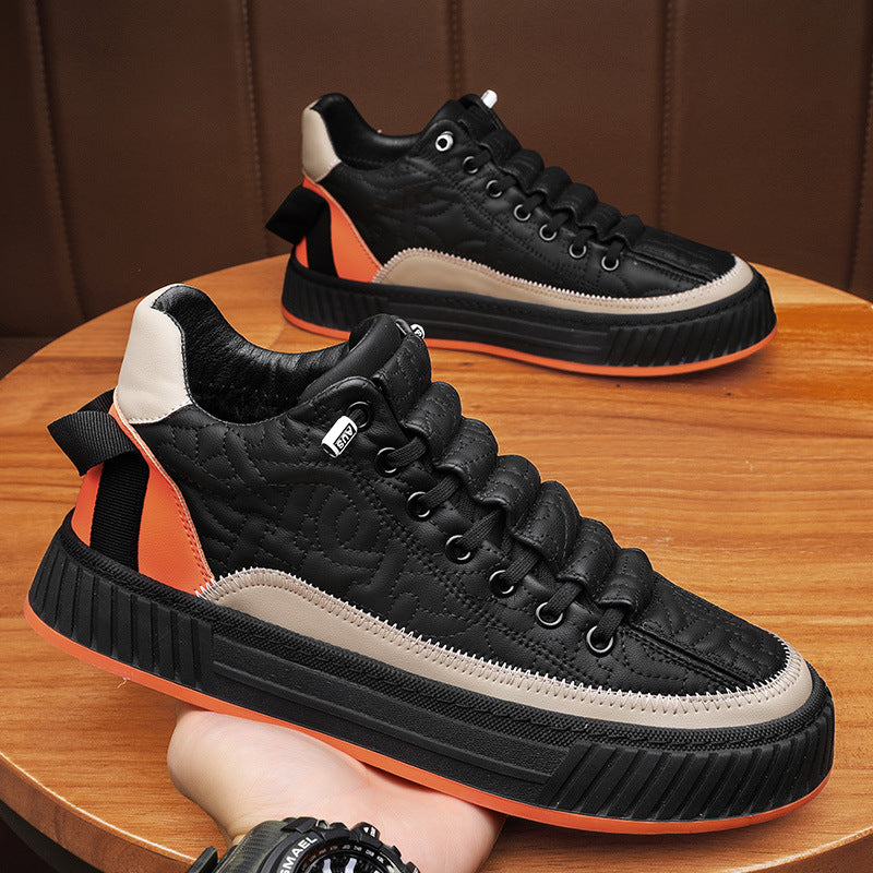 Chaussures de plateau tendance et polyvalent pour hommes