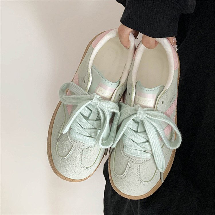 Retro Casual Blanc Sneakers Pour Femmes Versatile et Parfait pour le Sport