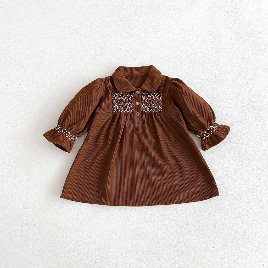 Robe de saut Triangle pour bébé fille Corduroy