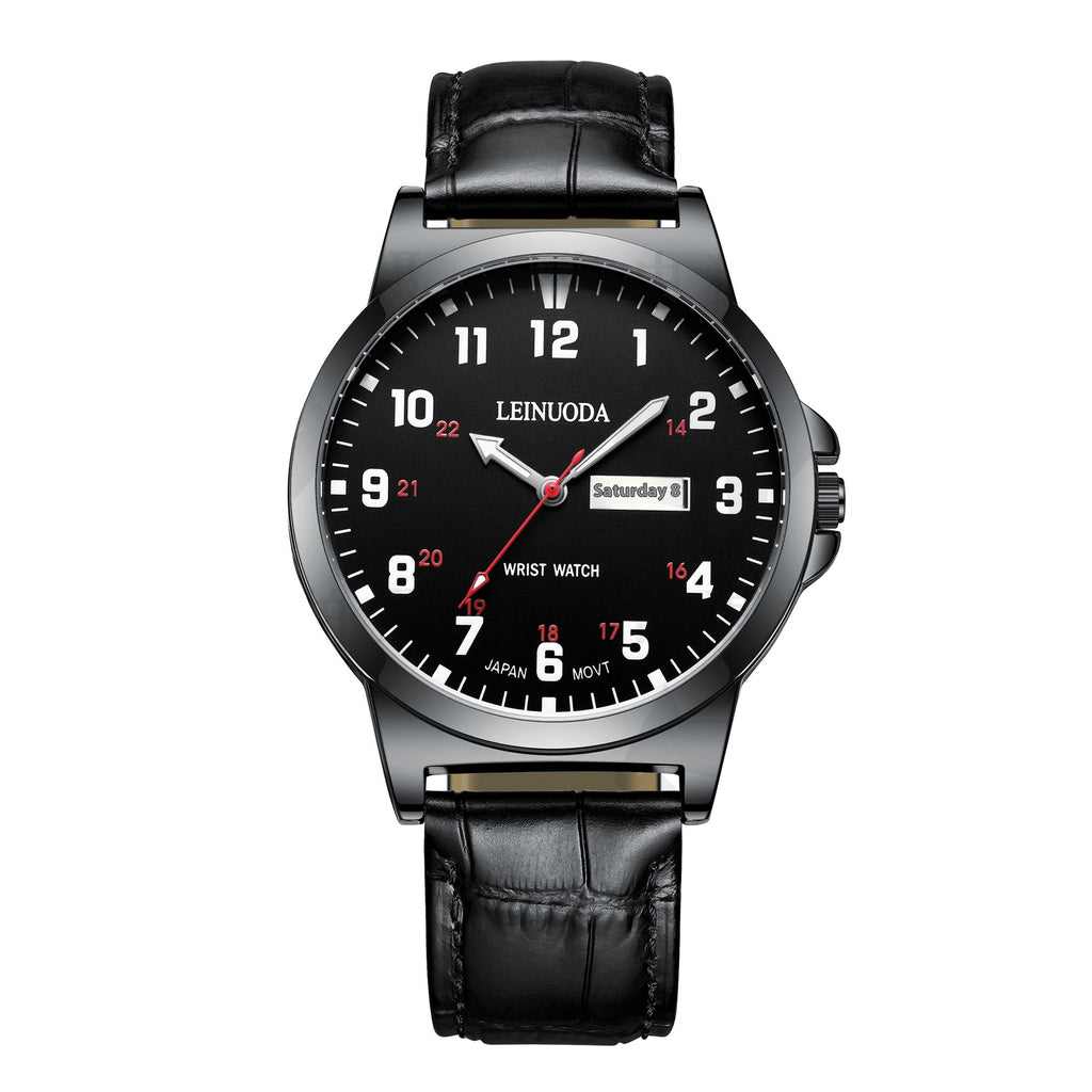 Numbers Surface Waterproof Simple Quartz Men's Watch