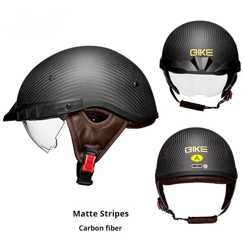 Casque de moto en fibre de carbone 3C