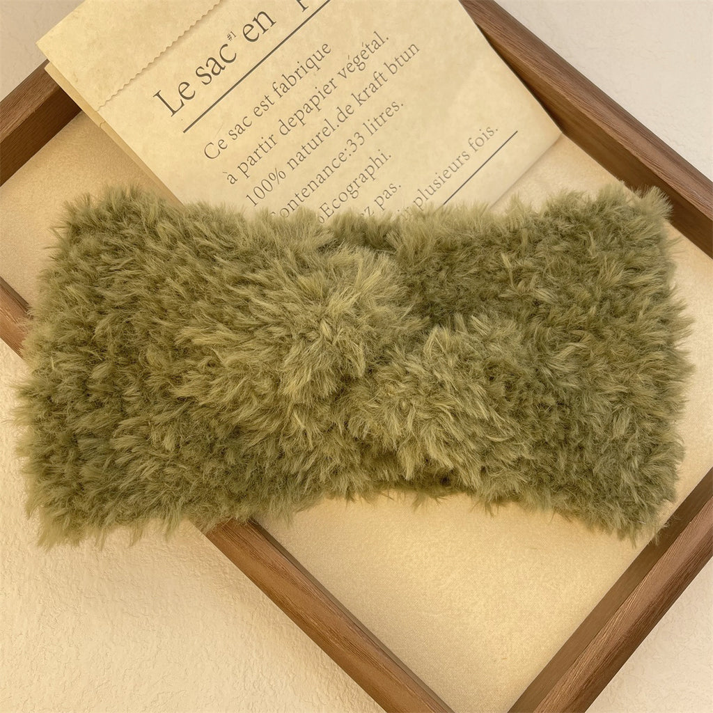 En peluche large bande de cheveux chaud épais pour les femmes