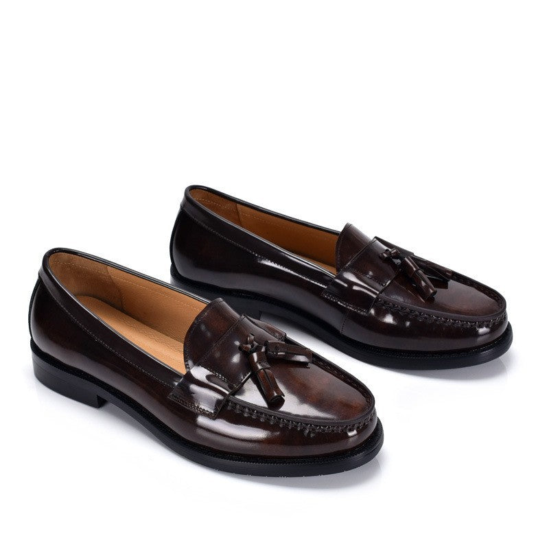 Haute qualité de style britannique tendance cuir breveté à faible coupe