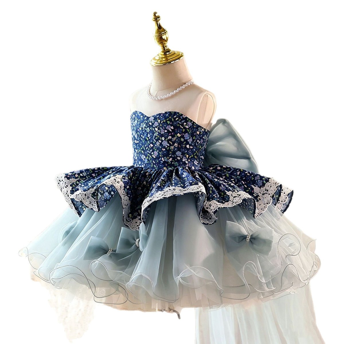 Robe princesse haut de gamme de style français pour enfants