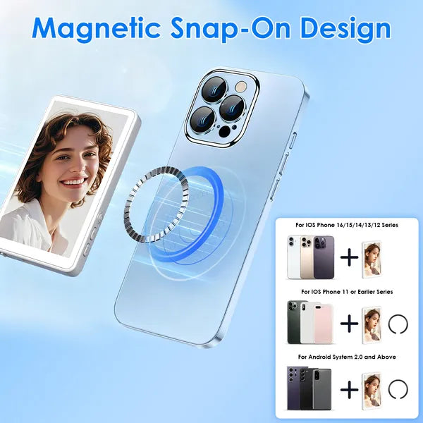 Vlog Selfie moniteur écran magnétique caméra arrière moniteur de téléphone sans fil Selfie moniteur