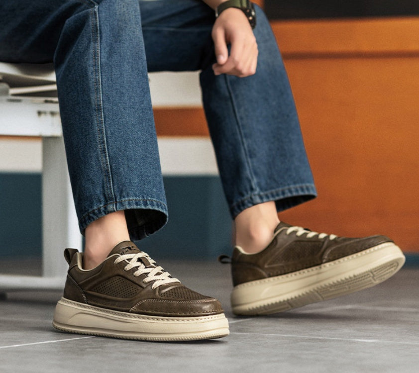 Hommes Mesh-panel Sneakers Summer Style Casual Et respirant