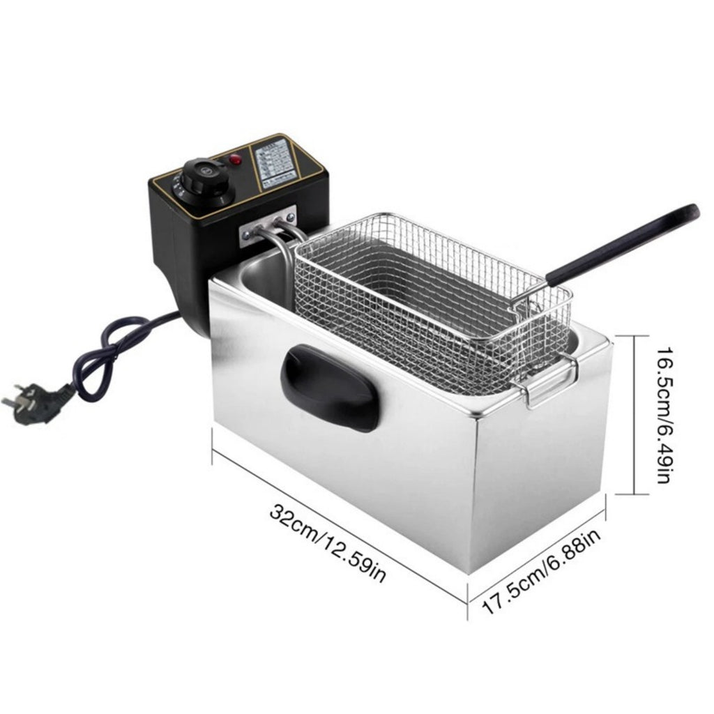 4L 2KW Commercial Electric Deep Fat Chip Fryer Fry Tank Acier inoxydable UK Stock