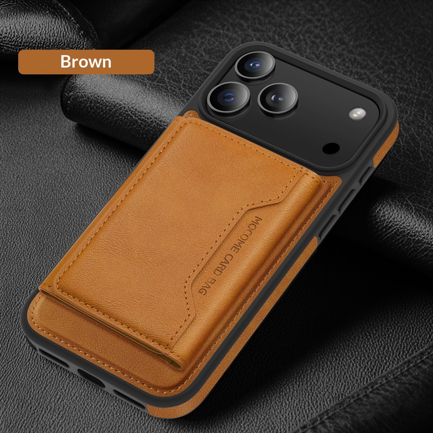Housse de téléphone véritable en cuir Drop-Proof - Housse de protection mince pour smartphone avec Shock Ab