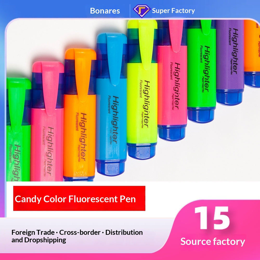 Highlighter Marqueur de points clés Stylo à plume couleur doodle