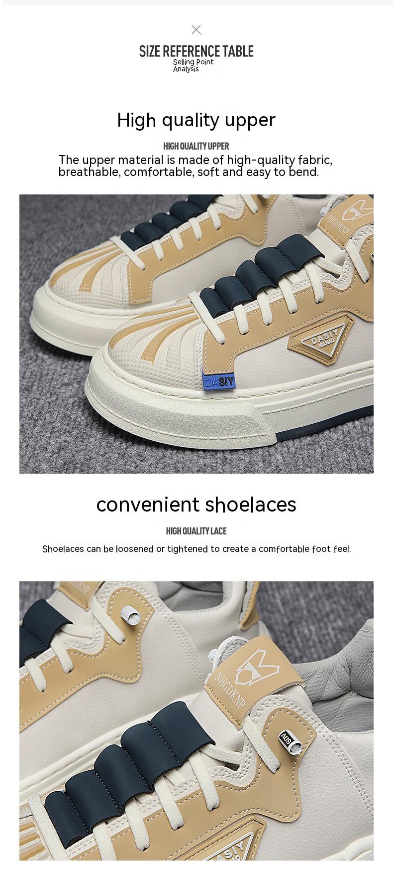 Les hommes polyvalents tendance Bas-top Sneakers Respirant Chaussures Casual