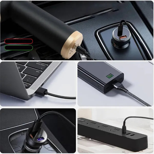 4en1 13000Pa Mini sans fil Aspirateur portatif Nettoyeur de batterie humide et sèche Bureau de voiture Accueil DE