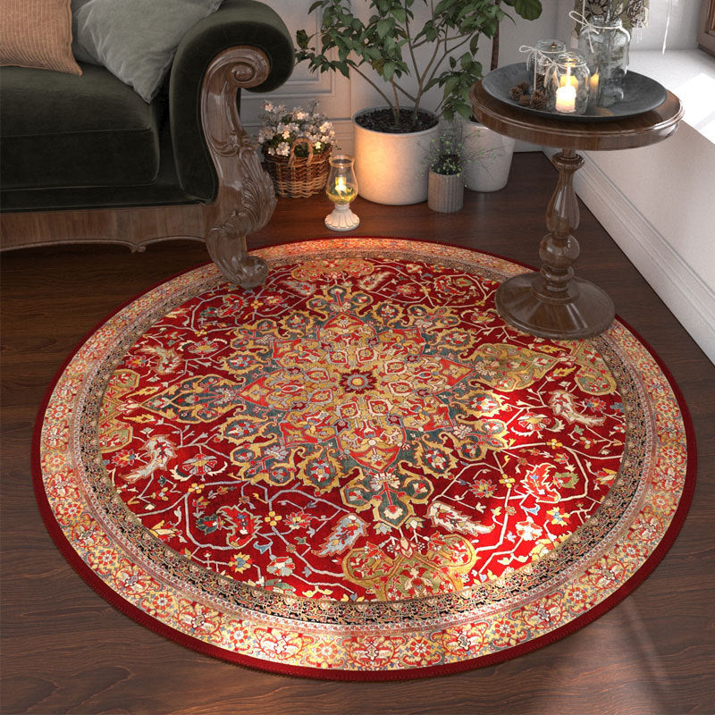 Rug rond de style ethnique bosniaque