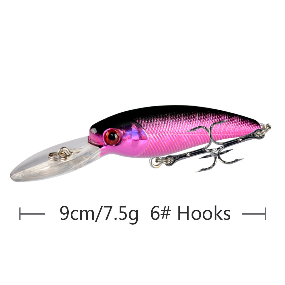 10 Couleur Minorua Bait Plastic Biomimetic Fausse Fausse Bait