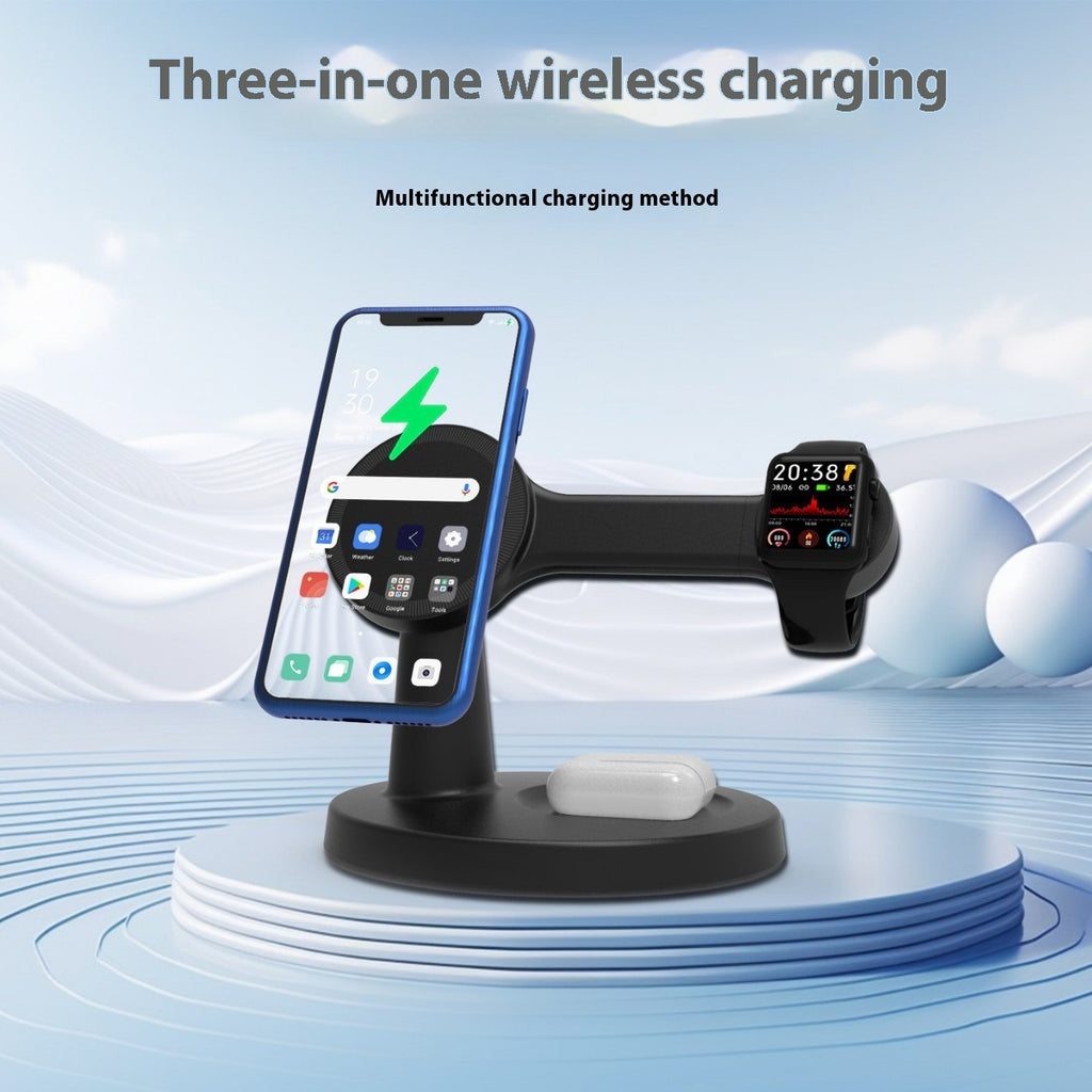 15W Electric Desktop Wireless Charging Stand for Magnetic Fast Charge Mobile Phones