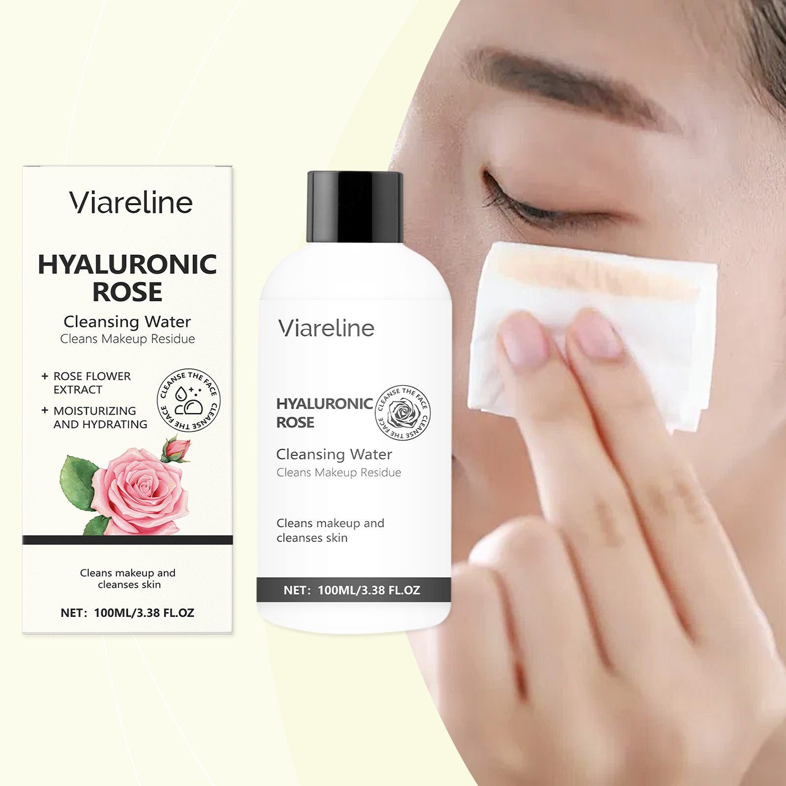 VIARELINE Rose Démaquillant Eau