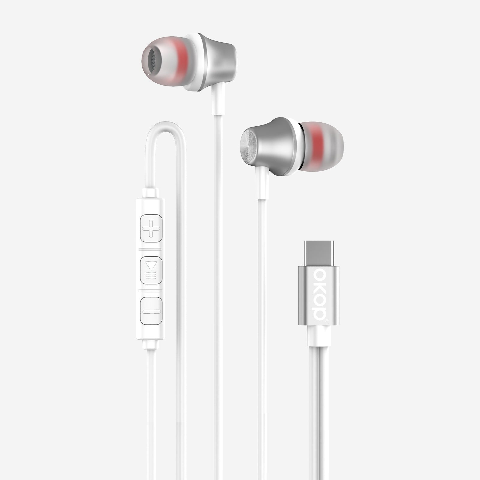 KP-236 casques filaires dans l'oreille Best-seller USB-C universel pour téléphones PC basse lourde haute