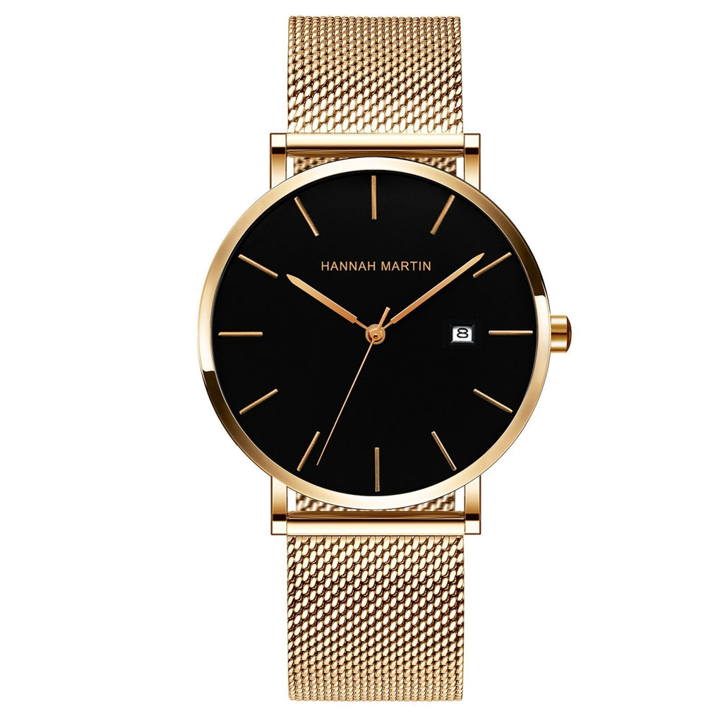 Montre étanche à quartz pour hommes d'affaires