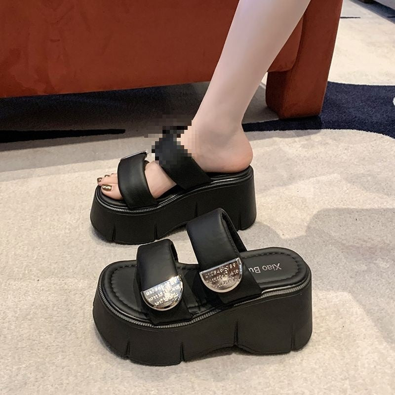 Pantoufles de 9 cm de hauteur de plus pour femmes