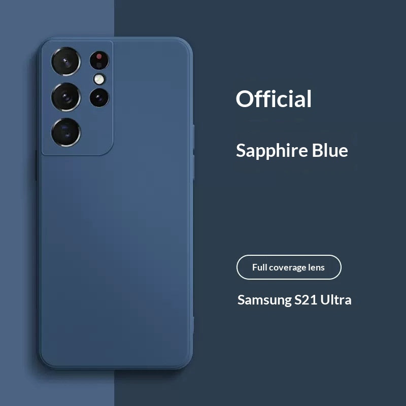 Boîtier de téléphone en silicone liquide de couleur solide