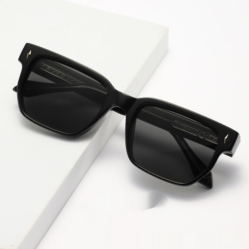 Lunettes de soleil vintage à cadre carré pour femmes