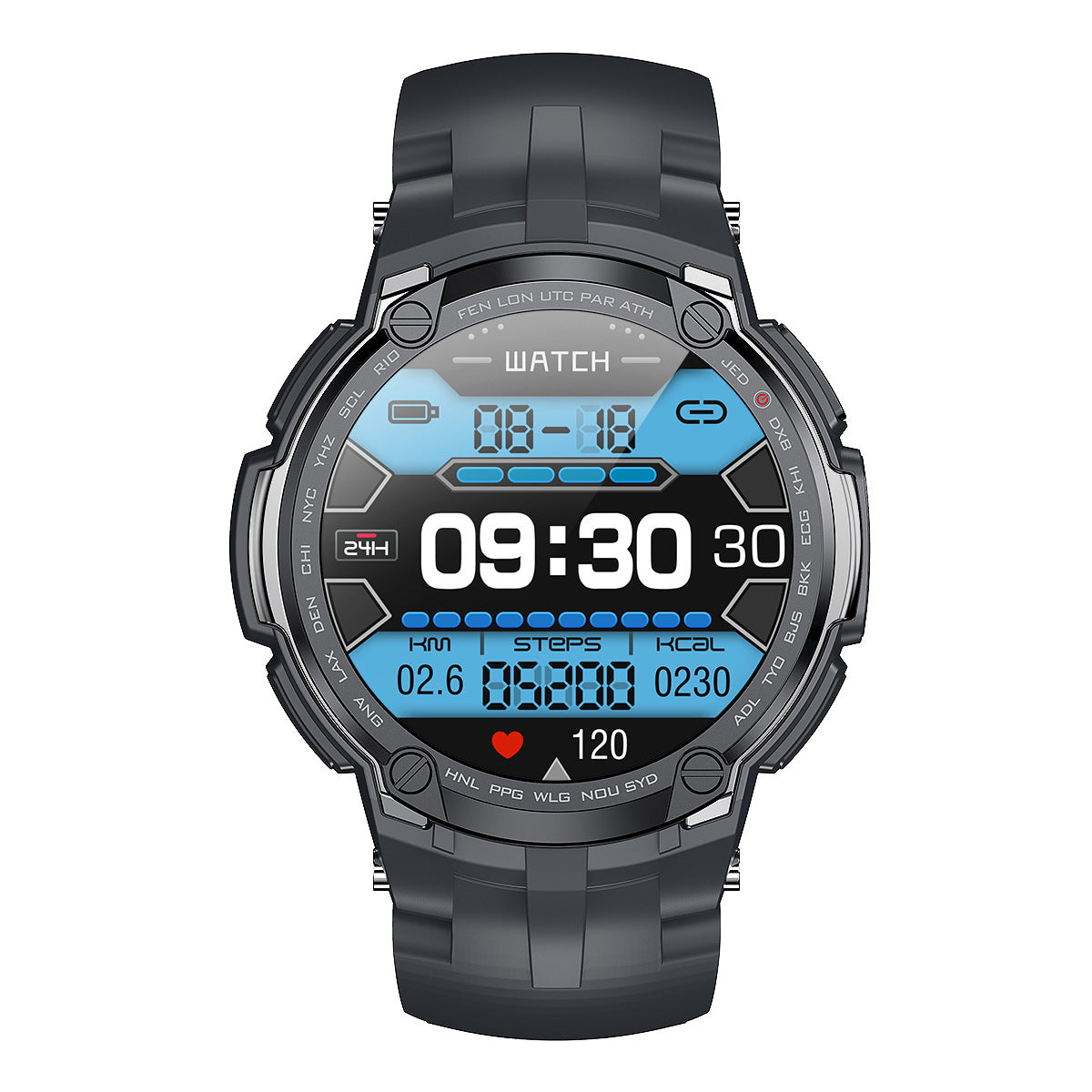 V6 Smart Sports Health Watch Surveillance du sommeil