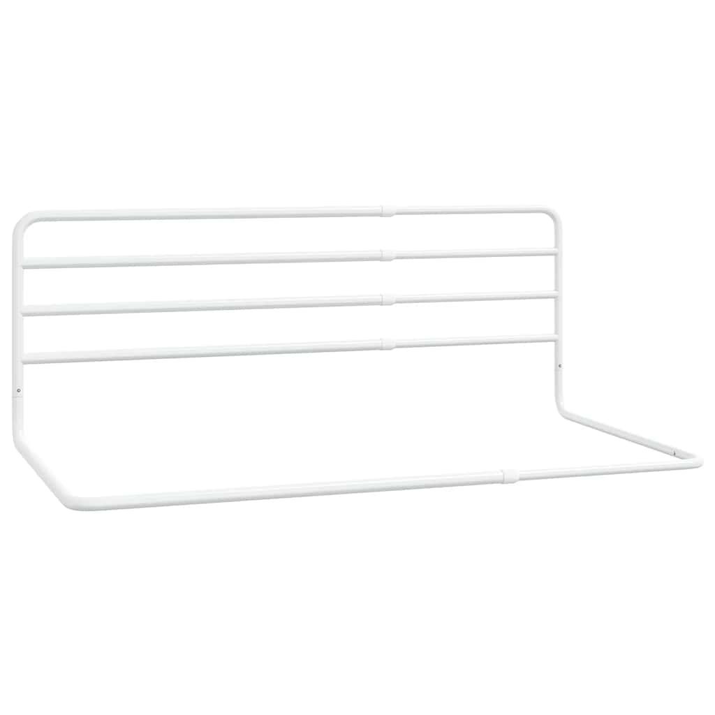 Garde de lit pour tout-petit Blanc (76-137) x 55 cm Fer