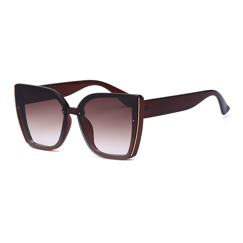 Internet Celebrity Cat-Eye Grande Cadre Lunettes de soleil pour femmes