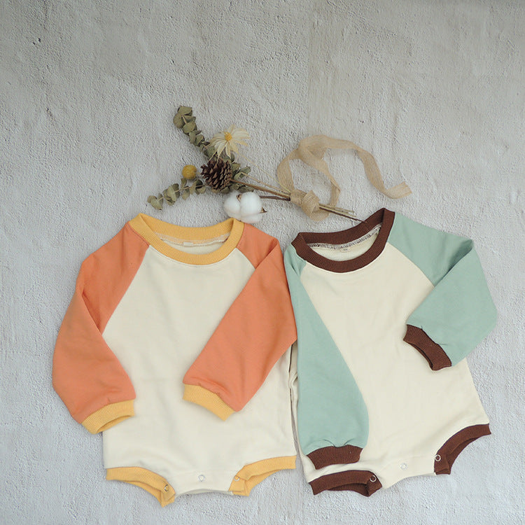 Couleur contrastée Raglan Petit sweater Triangle Escalade