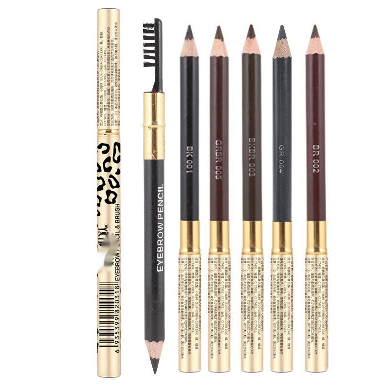 Crayon de sourcils Yalaiyi Leopard imprimé Crayon de sourcils Kuaishou et Douyin Diffusion en direct Sel