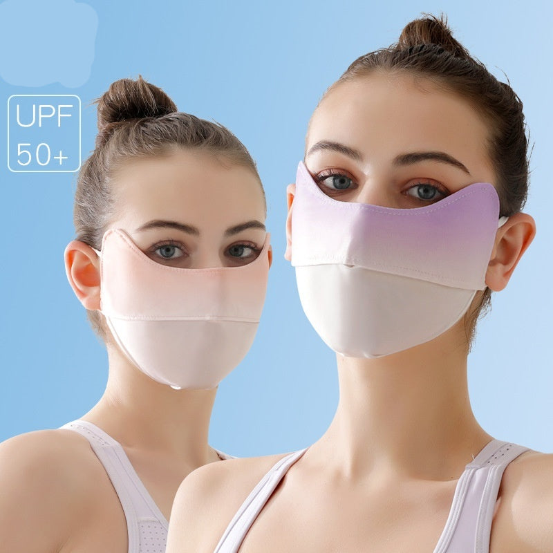 Masque de visage protecteur de la soie de glace pour femmes