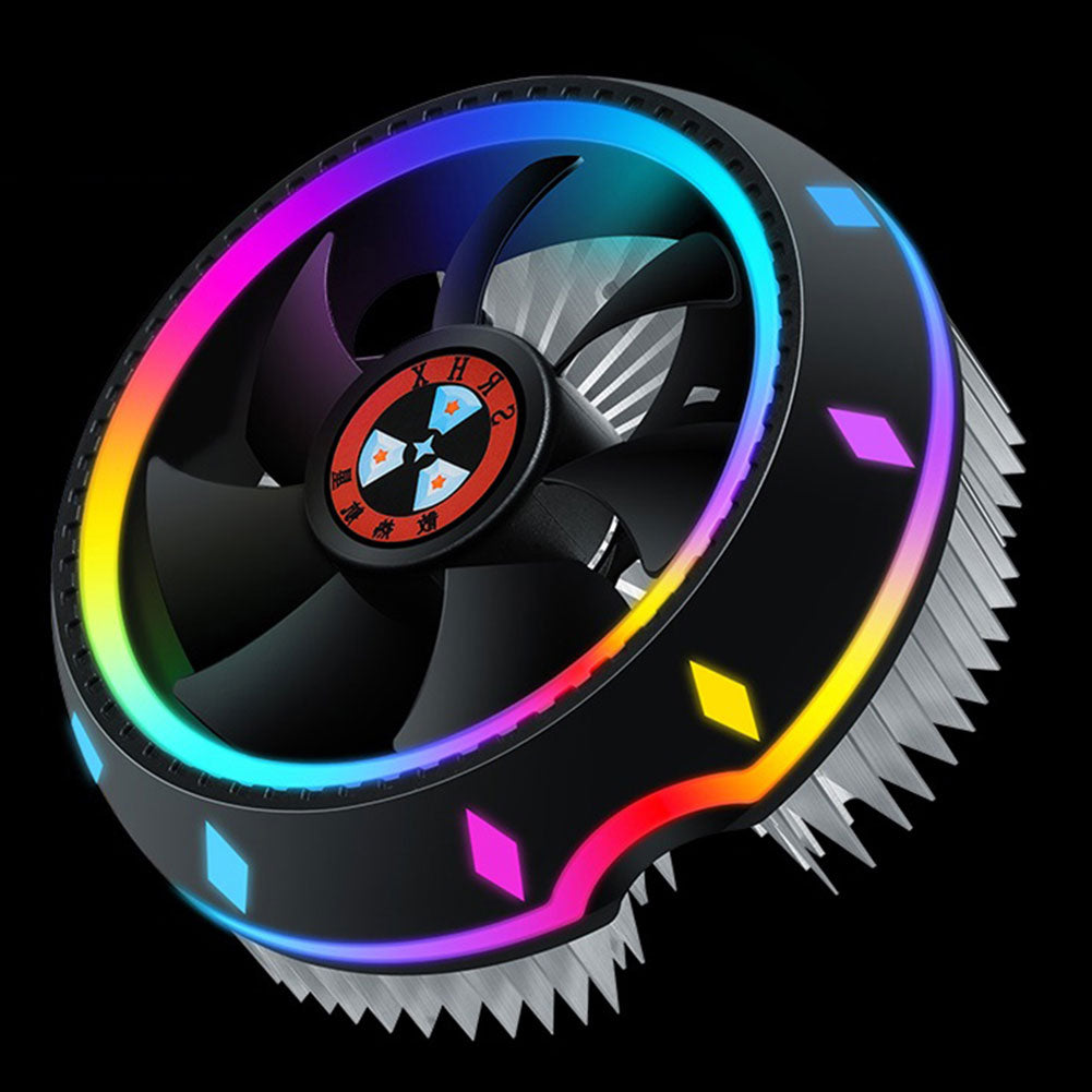 Silent RGB LED Air CPU refroidisseur ventilateur ordinateur de bureau chauffage Radiato Colorful refroidissement pour 1