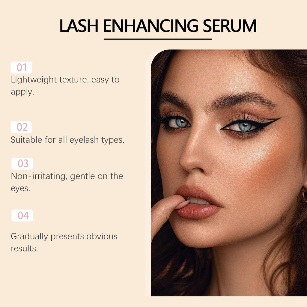 JAYSUING Sérum de cils s'allonge doucement et volumise pour chaque jour naturellement belle Las