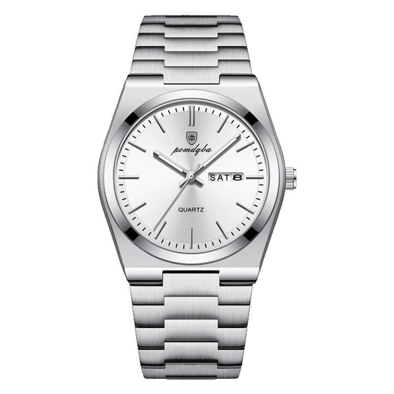 Montre à quartz lumineux ultra-mince pour homme