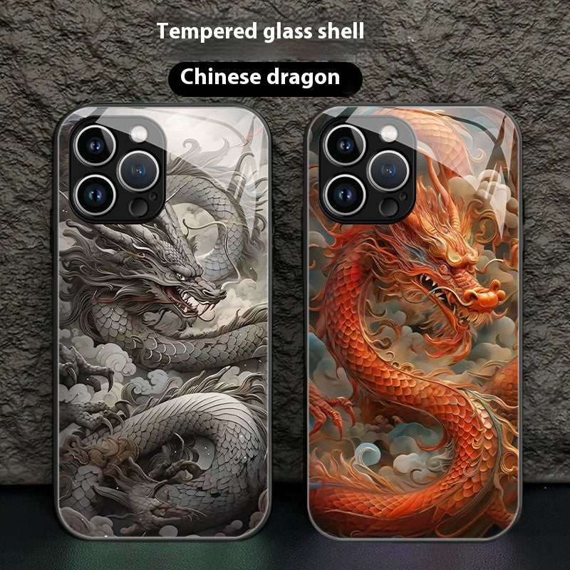 Chinese Dragon Phone Case Style ethnique avancé