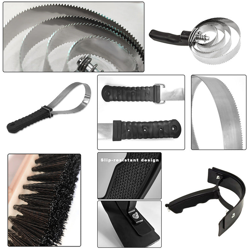 Ensemble de cheveux et de beauté avec un seau de rangement pliable