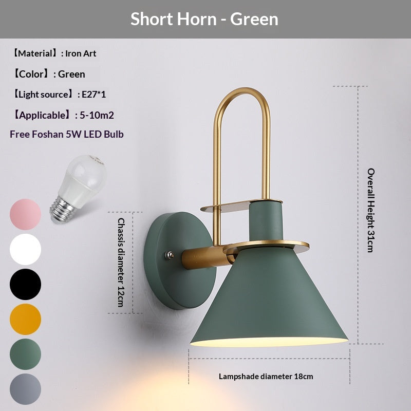 Lampe de lit personnalisée de style Macaron