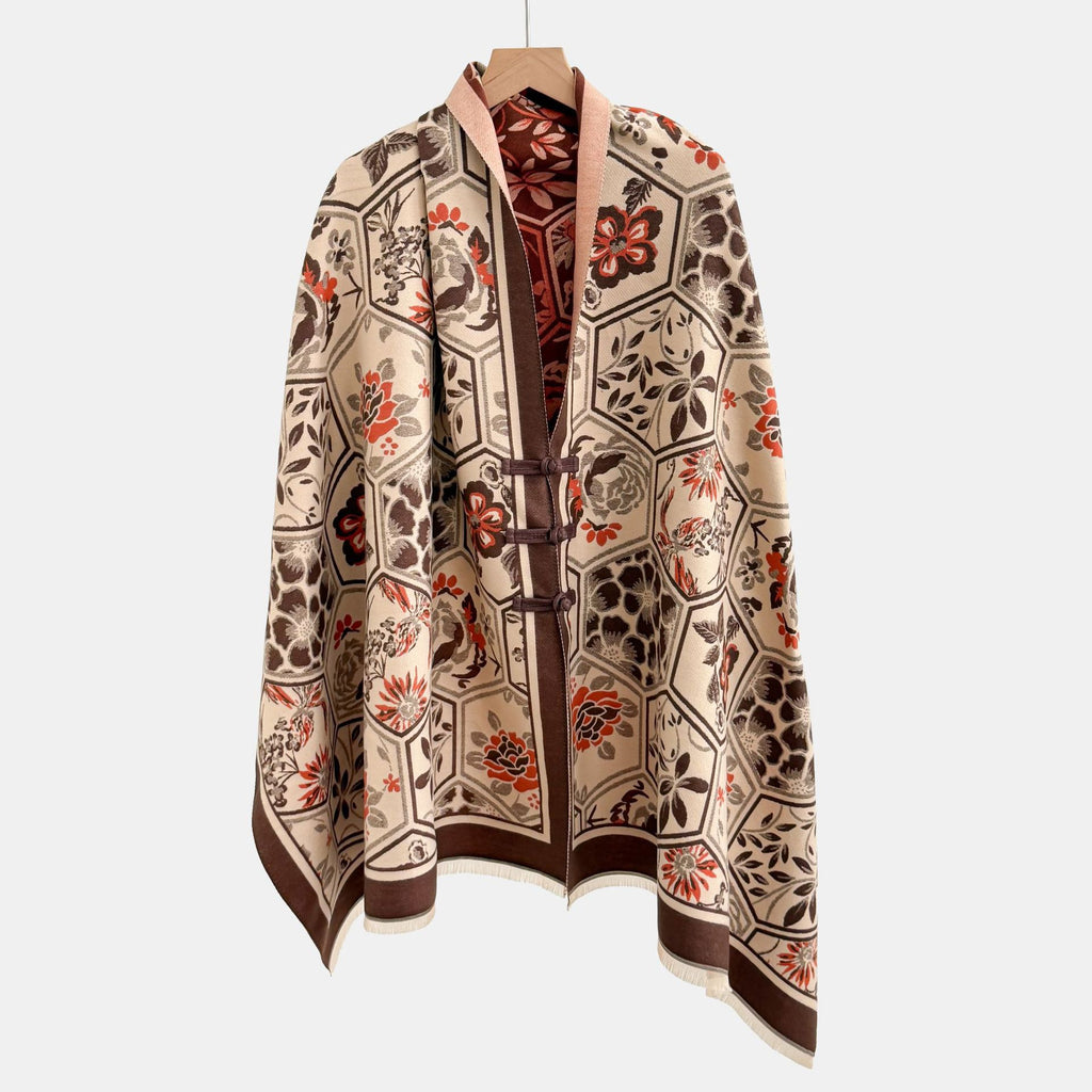 Vêtements de dessus de noeud vintage Jacquard Châl