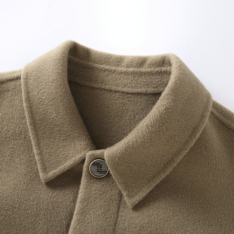Manteau de tranchée Chemise de style laine Surpoilnon cashmere