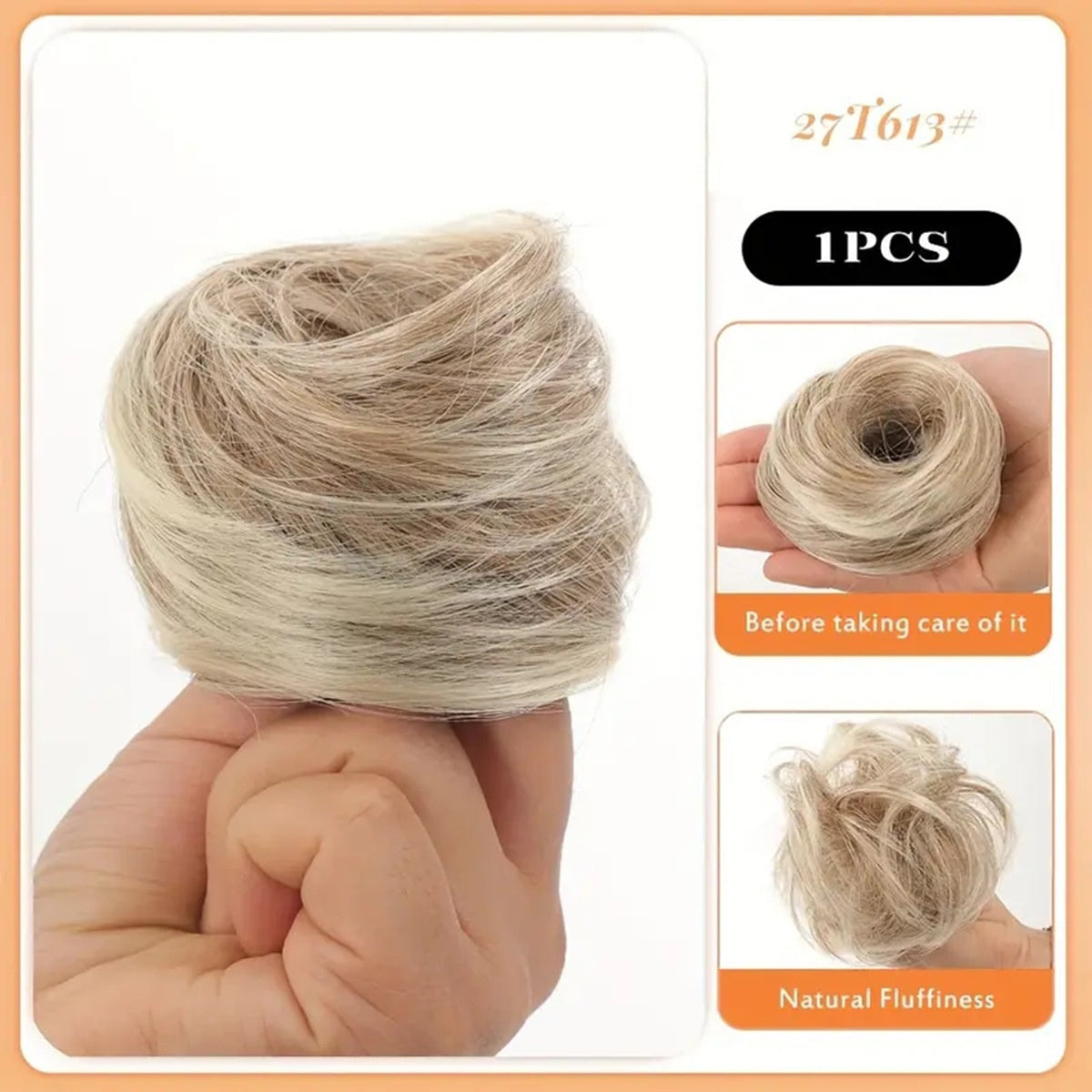 Simulation de boucles de cheveux féminines avec perruque et bande de caoutchouc