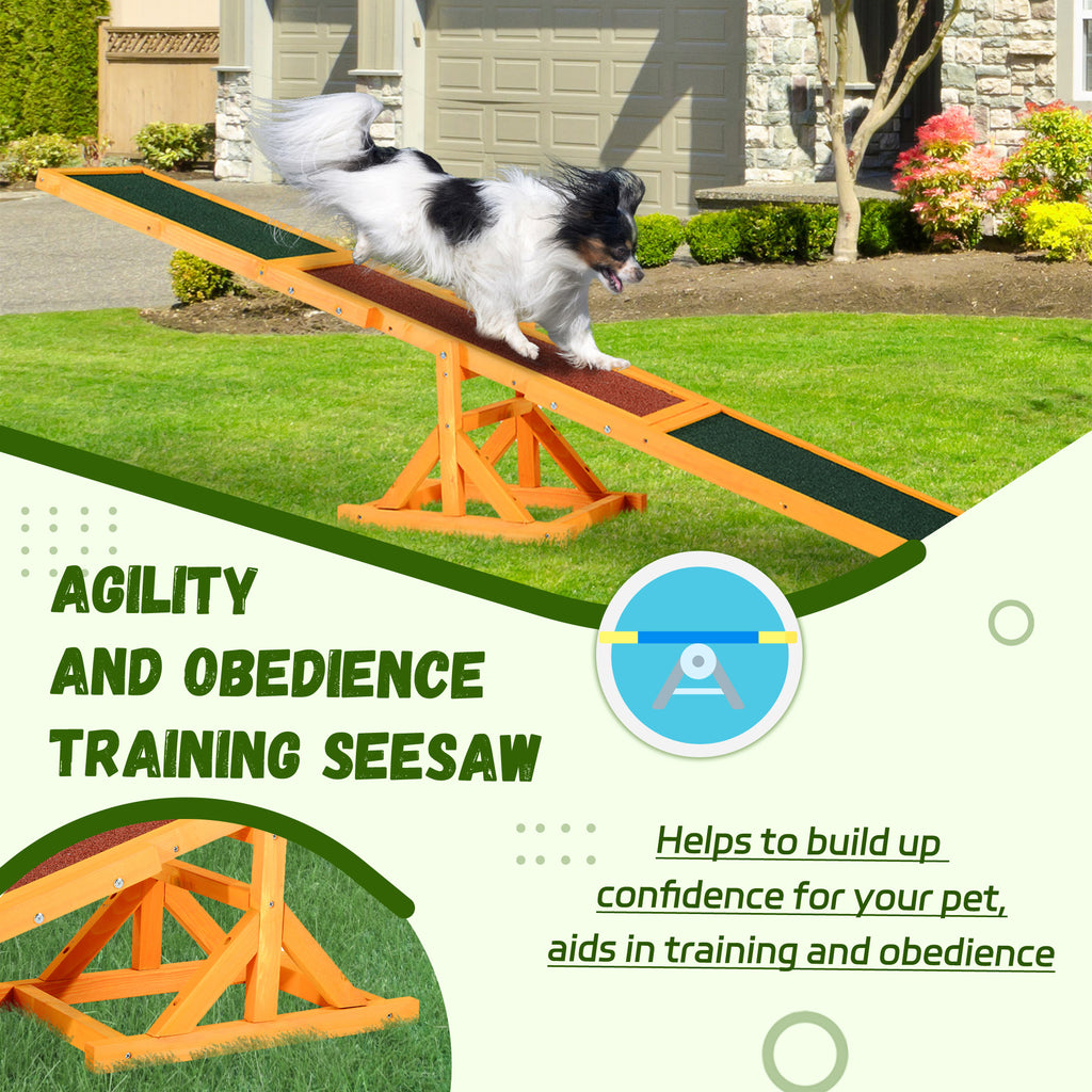 Agilité chien en bois Seesaw pour l'entraînement d'équilibre et l'exercice