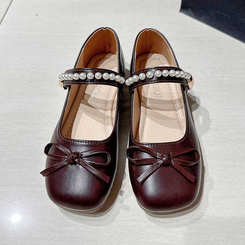 Filles & Femmes Style doux Pearl Mary Jane Flats